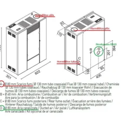 Online Pellettitakka Eva Calor Denise 9kW, ilmakiertoinen Pellettitakat