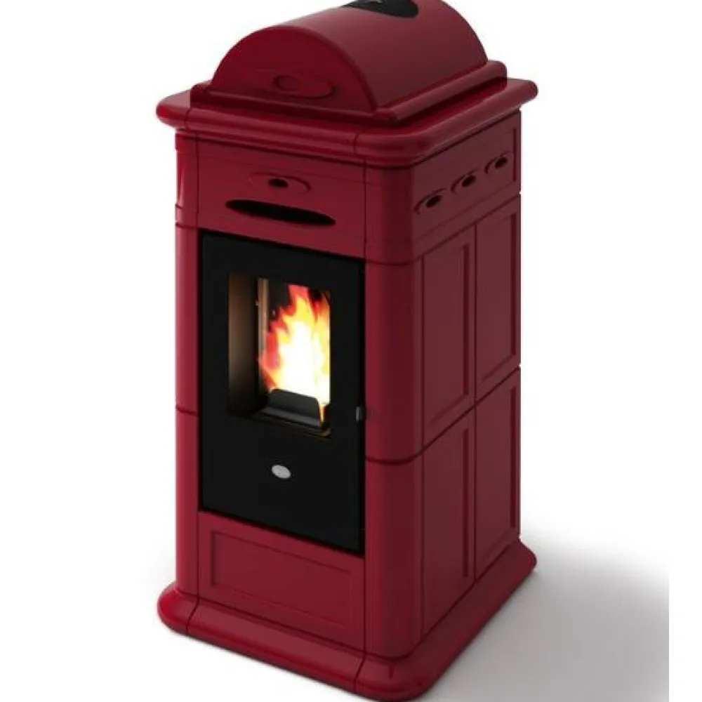 Pellettitakka Adele 8kW, punainen*Eva Calòr Sale