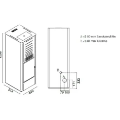 Pellettitakka Karen 8kW, eri värejä*Eva Calòr Hot