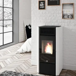 Outlet Pellettitakka Milly 12.5kW, valkoinen Pellettitakat