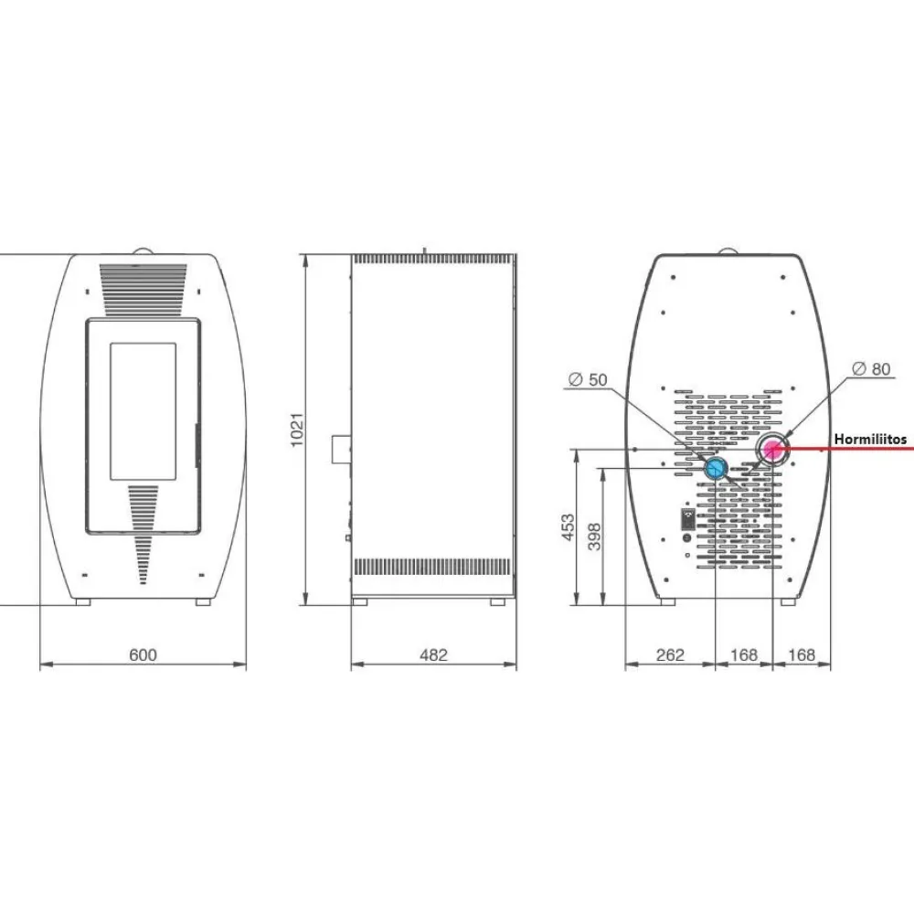 Best Pellettitakka Ortles 10kW, ilmakiertoinen Pellettitakat