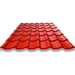 Peltikatto Teräsaalto Standard Crown Matta 0,5 mm tiilikuvio*Weckman Online