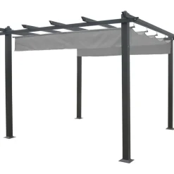 Pergola , 3x4m, harmaa/musta*Eden Wood New