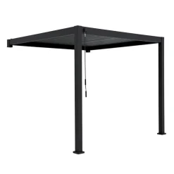 Online Pergola Mirador-111, 300x400cm, seinäasennus, tummanharmaa Paviljongit|Paviljongit