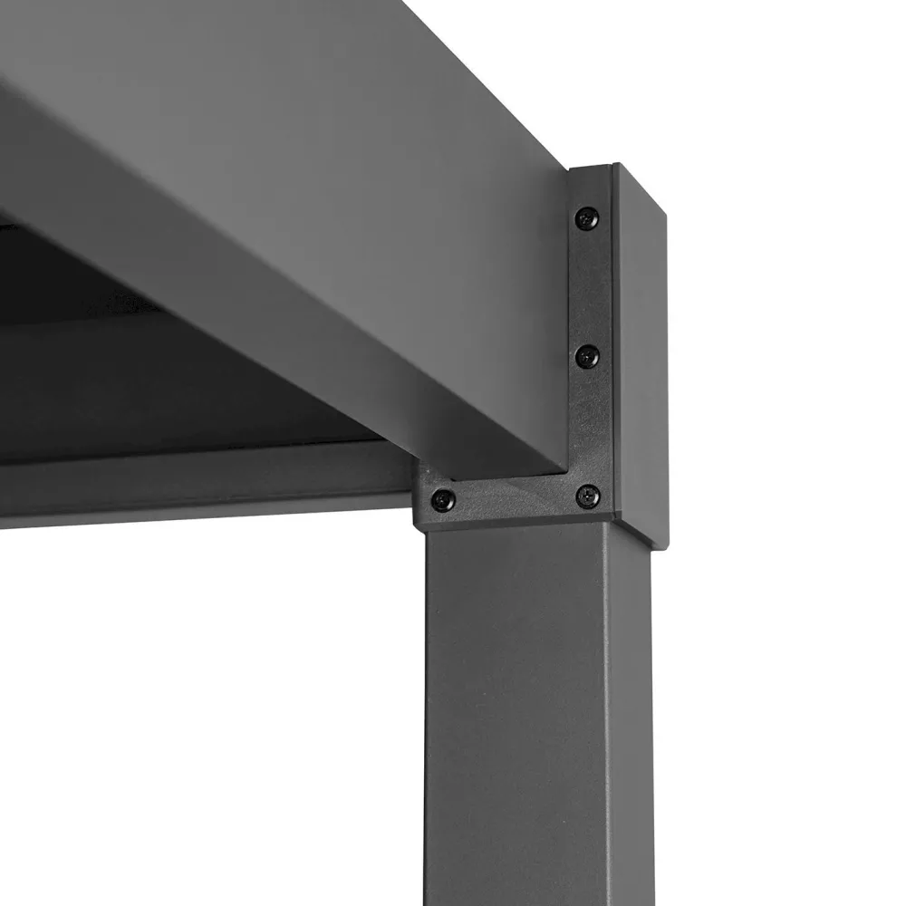 Pergola Mirador-80, 300x300cm, tummanharmaa*Home4you Hot