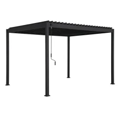 Pergola Mirador-88, 300x300cm, tummanharmaa*Home4you Outlet