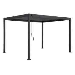 Pergola Mirador-88, 300x300cm, tummanharmaa*Home4you Outlet