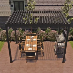 Sale Pergola Mirador-111, 300x400cm, tummanharmaa Paviljongit|Paviljongit