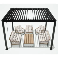 Sale Pergola Mirador-111, 300x400cm, tummanharmaa Paviljongit|Paviljongit