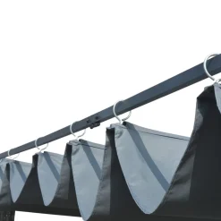 Best Pergola katolla polyrottinki 300x300x200cm harmaa/antrasiitti Pergolat