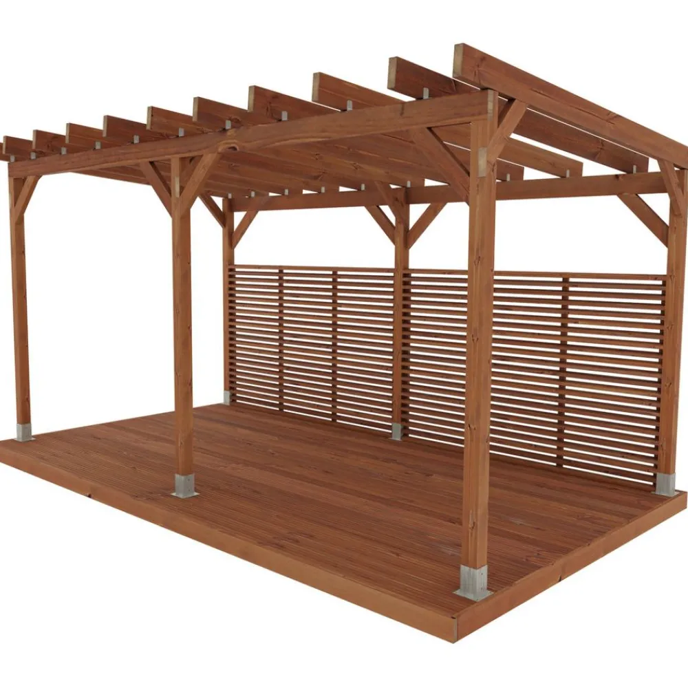 New Pergola , ruskea, eri mittoja Pergolat