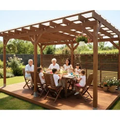 New Pergola , ruskea, eri mittoja Pergolat