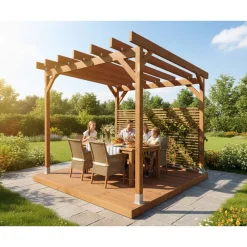 New Pergola , ruskea, eri mittoja Pergolat