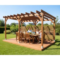 New Pergola , ruskea, eri mittoja Pergolat