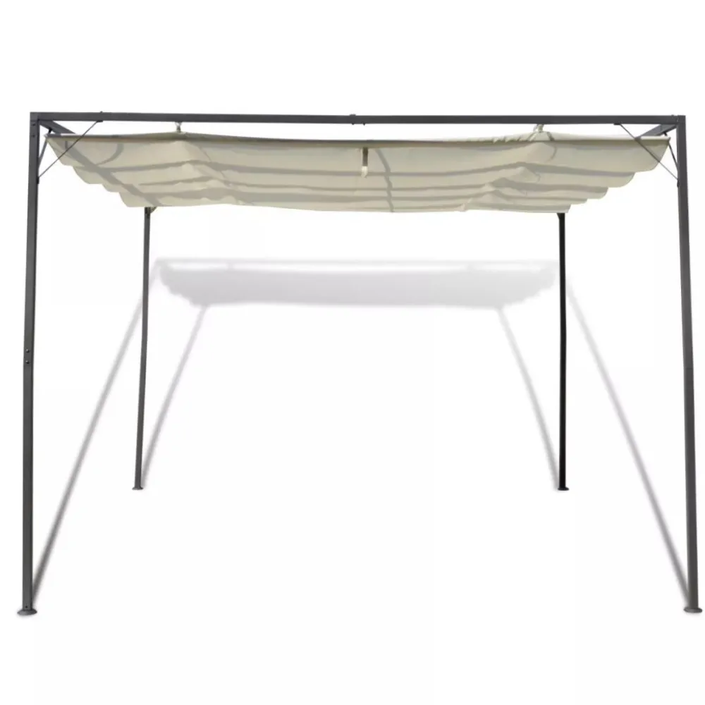 Pergola rullattavalla kattokankaalla 3x3x2.3m*FinePRICE Best