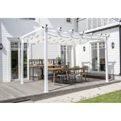 Pergola Lazio, 345x395cm, valkoinen*Venture Home