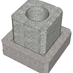 Perustuslaatta Lakka, 350x350x100mm Harkot Ja Tiilet