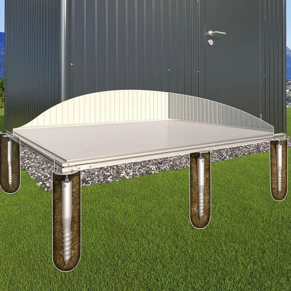 Perustus puutarhavajaan HighLine H6 SmartBase Plus alumiini*Biohort Outlet