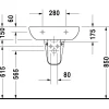 Pesuallas D-Code 600x460 mm*Duravit Discount
