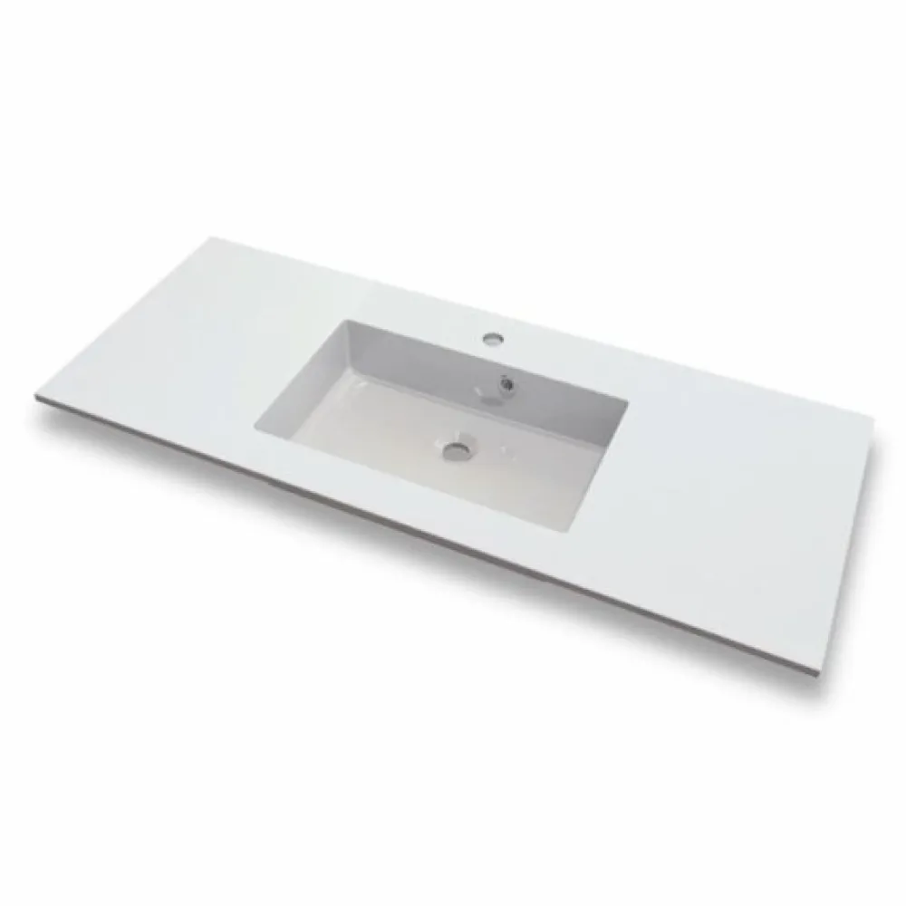 New Pesuallas Lauretta 120 1200x500mm valumarmori valkoinen Kalusteeseen Asennettavat Altaat