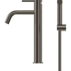 Sale Pesuallashana INOX by Q1, korkea malli, bideesuihkulla, gun metal Pesuallashanat