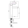 Outlet Pesuallashana Sylvia 6322 korkea malli kromi Pesuallashanat