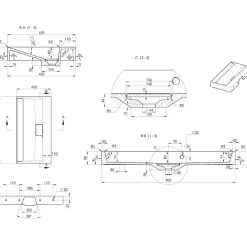 Pesuallas Amur 55032-0 900 x 460 mm kivi valkoinen*Interia Discount