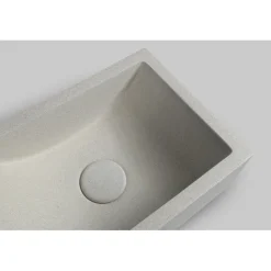 Clearance Pesuallas Crest L 400x220x100 mm vasen beige Seinään Kiinnitettävät Altaat|Pienet Pesualtaat