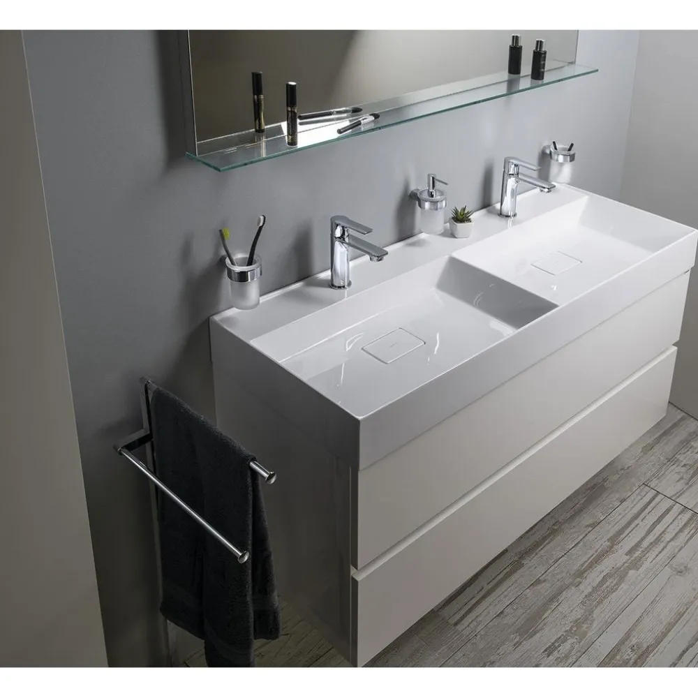 Pesuallas Godiva 1190 x 440 mm kaksialtainen kivi valkoinen*Interia Sale