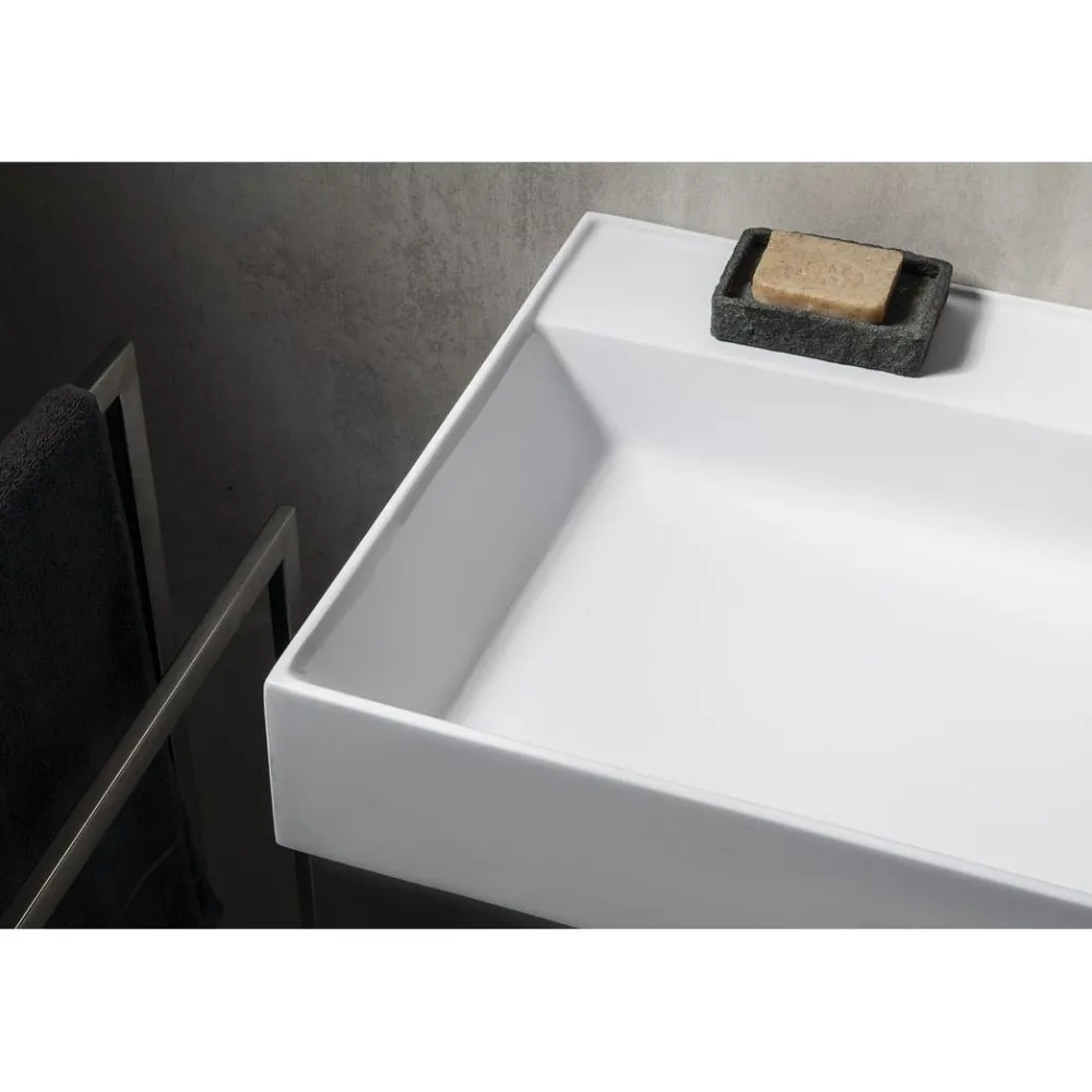 Pesuallas Godiva 1190 x 440 mm kaksialtainen kivi valkoinen*Interia Sale