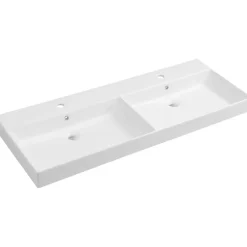 Pesuallas Kare 1200 x 460 mm kaksialtainen valkoinen*Interia Clearance