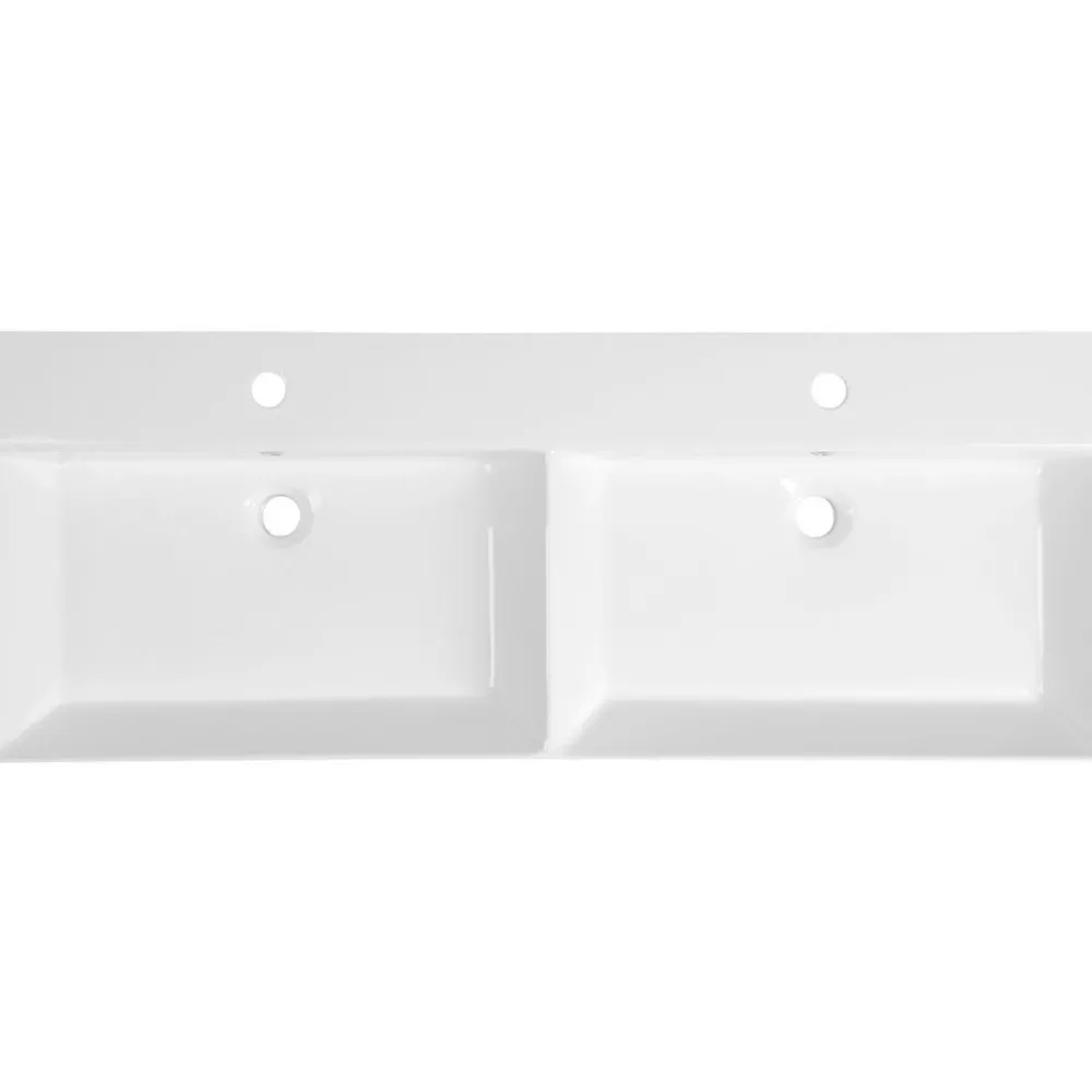 Pesuallas Kare 1200 x 460 mm kaksialtainen valkoinen*Interia Clearance