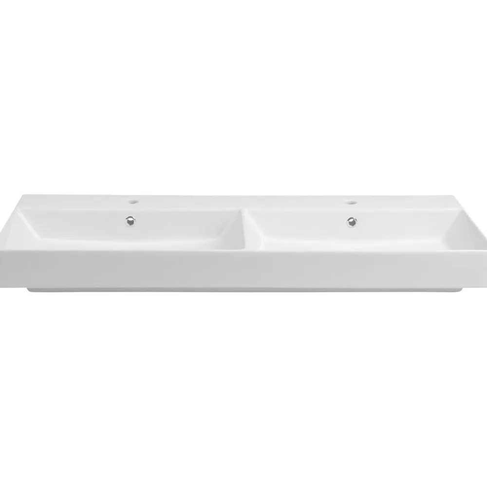 Pesuallas Kare 1200 x 460 mm kaksialtainen valkoinen*Interia Clearance