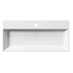 Best Pesuallas Kube X 100x47cm, tasainen pohja, ExtraGlaze-pinnoite, valkoinen Kalusteeseen Asennettavat Altaat