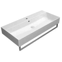 Best Pesuallas Kube X 100x47cm, tasainen pohja, ExtraGlaze-pinnoite, valkoinen Kalusteeseen Asennettavat Altaat