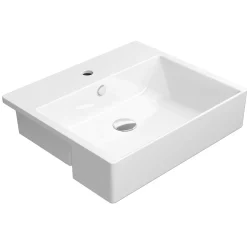 Outlet Pesuallas Kube X 550x470 mm, valkoinen Tasoon Upotettavat Altaat