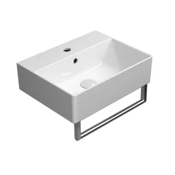Pesuallas Kube X 450x350 mm, valkoinen Seinään Kiinnitettävät Altaat|Pesualtaat Tason Päälle