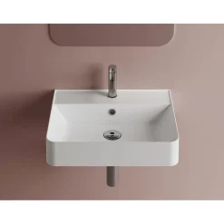 Outlet Pesuallas Kvanta 500x400 mm, valkoinen Seinään Kiinnitettävät Altaat