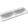 Clearance Pesuallas Maria 1200 x 460 mm kaksialtainen kivi valkoinen Kaksoispesualtaat