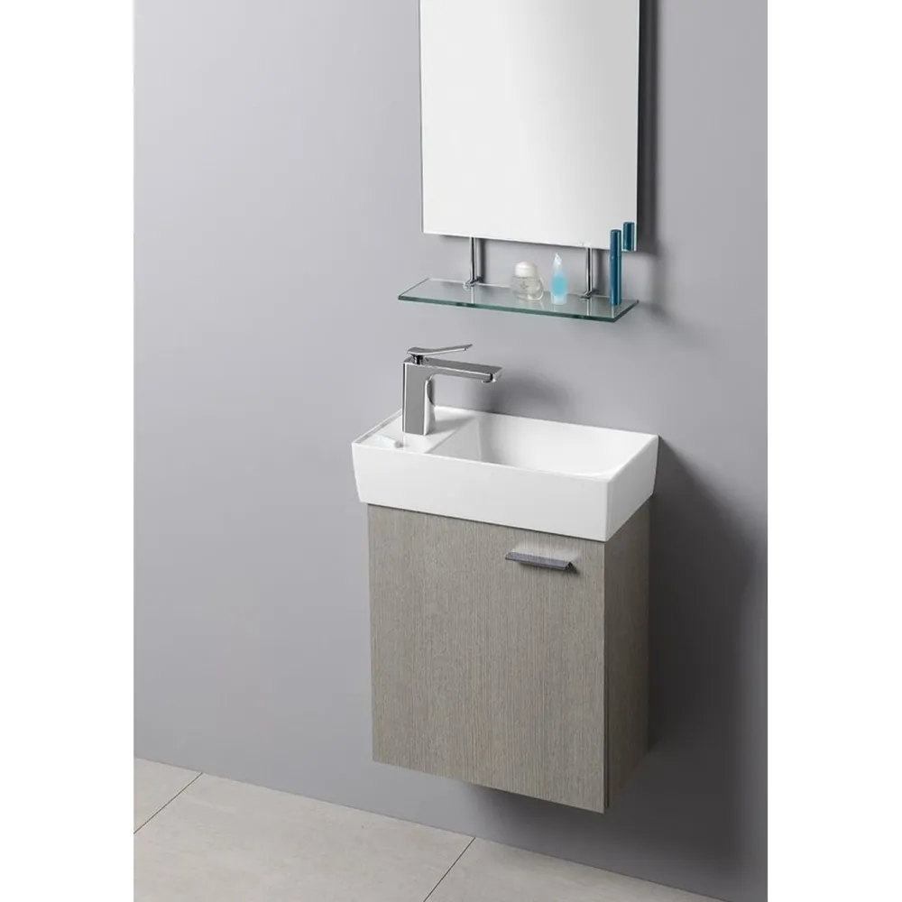 Clearance Pesuallas Maxx 475 x 240 mm kivi valkoinen vasen Pienet Pesualtaat