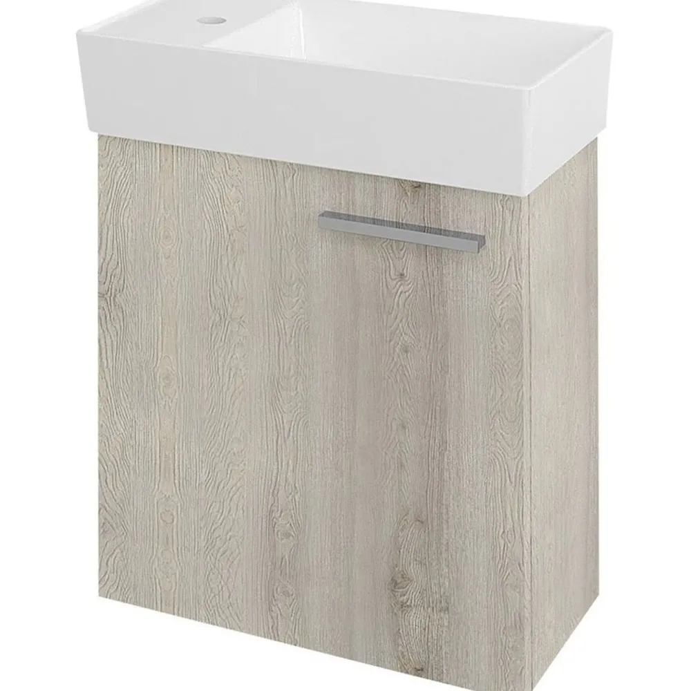 Clearance Pesuallas Maxx 475 x 240 mm kivi valkoinen vasen Pienet Pesualtaat