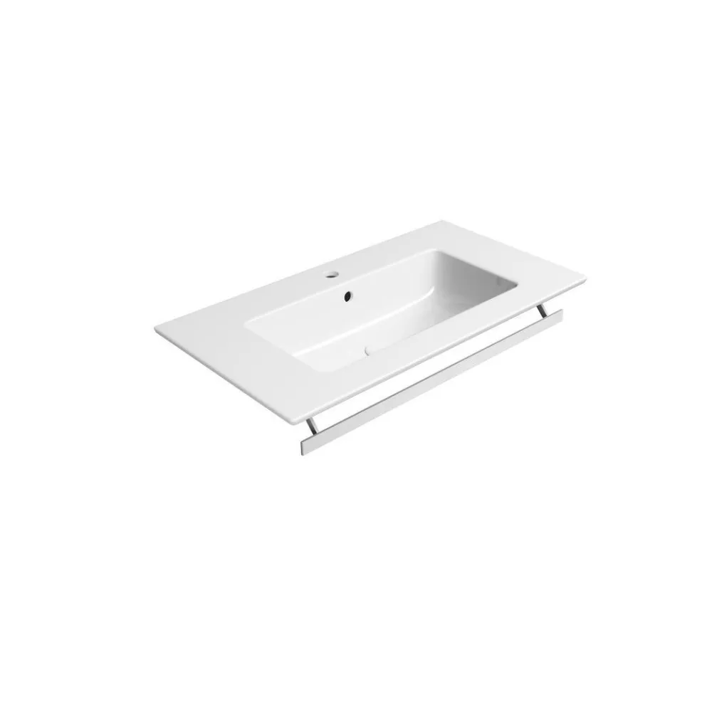 Pesuallas Pura Slim 82x46cm, ExtraGlaze-pinnoite, valkoinen*Interia Clearance