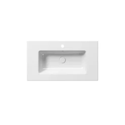 Pesuallas Pura Slim 82x46cm, ExtraGlaze-pinnoite, valkoinen*Interia Clearance
