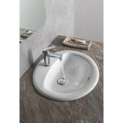 Outlet Pesuallas 55227, 520x450 mm, valkoinen Tasoon Upotettavat Altaat