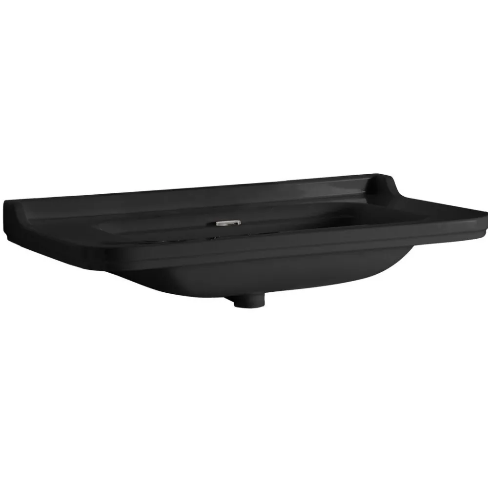 Hot Pesuallas Waldorf 80x55 cm, mattamusta Pienet Pesualtaat