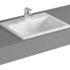 Clearance Pesuallas S20 hananreiällä upotettava 55 cm Tasoon Upotettavat Altaat