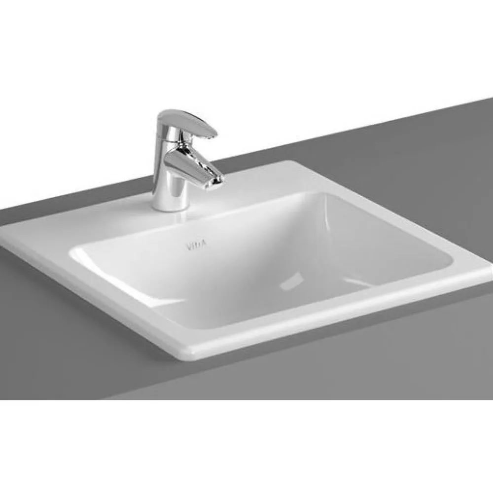 Outlet Pesuallas S20 hananreiällä upotettava 45 cm Tasoon Upotettavat Altaat