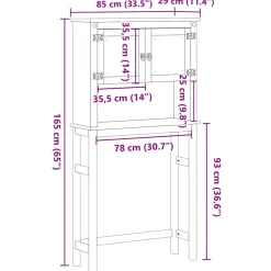Pesukonekaappi kylpyhuoneeseen Corona täysi mänty (13408)*FinePRICE Outlet