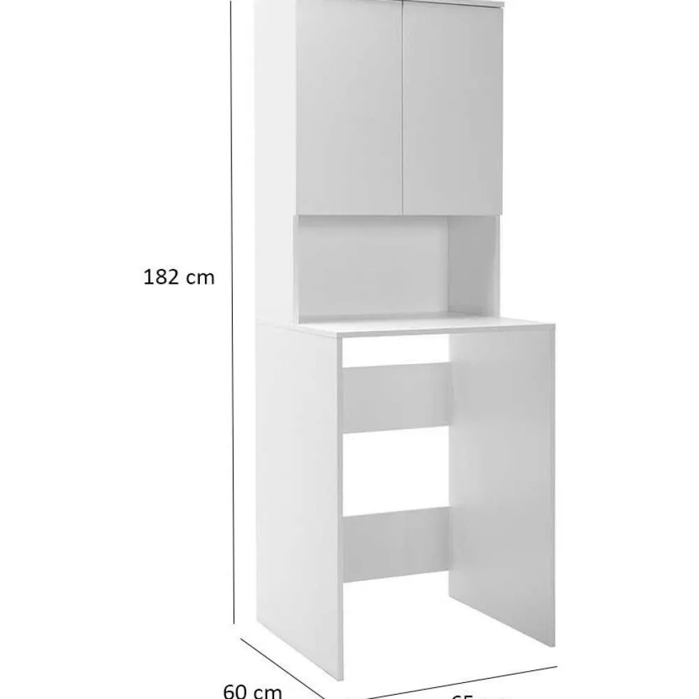 Hot Pesukonekaappi ADR-482-BB-1, leveys 65cm, korkeus 182 cm, valkoinen Kodinhoitohuoneen Kalusteet