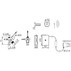 Pesukoneventtiili 272101 elektroninen 230/5 V*Oras Discount